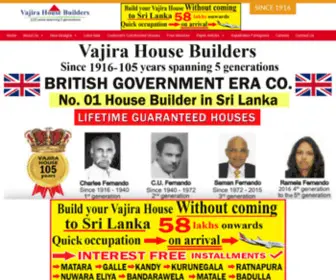 Vajirahouse.net(Vajira House Builders Sri Lanka Colombo) Screenshot