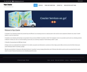 Vajracourier.com(Courier Services on go) Screenshot