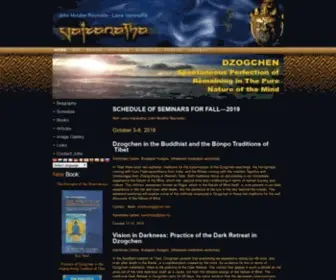 Vajranatha.com(John Myrdhin Reynolds) Screenshot