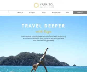 Vajrasoltravel.com(Upscale Yoga Retreats) Screenshot