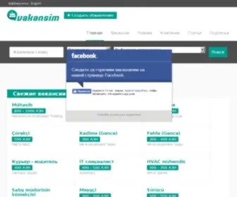 Vakansim.az(Bakıda və rayonlarda vakansiyalar) Screenshot