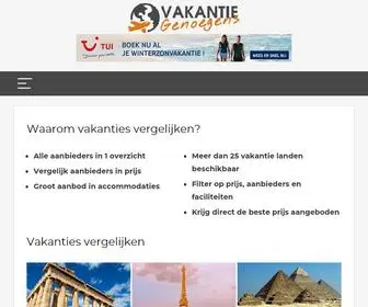 Vakantiegenoegens.be(Vakantie genoegens) Screenshot