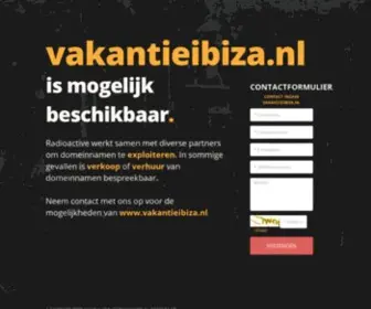 Vakantieibiza.nl(De website) Screenshot