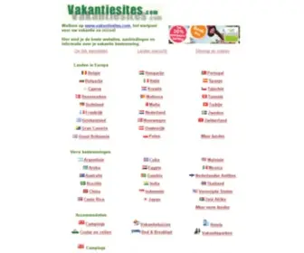 Vakantiesites.com(Het vakantie startpunt) Screenshot