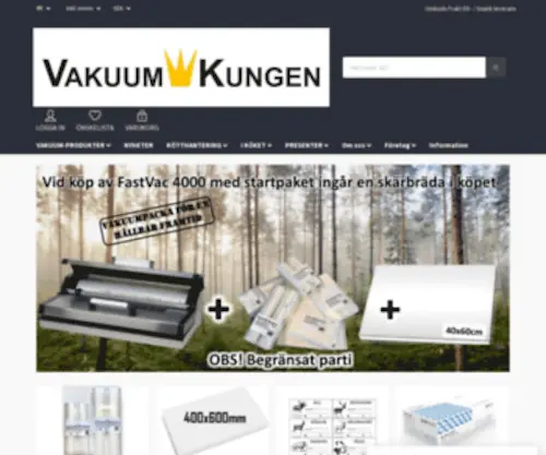 Vakuumkungen.se(Vakuum Kungen) Screenshot