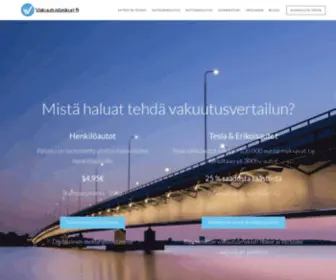 Vakuutuslaskuri.fi(Vakuutuslaskuri on vakuutusyhtiöistä riippumaton Finanssivalvonnan valvoma palvelu) Screenshot