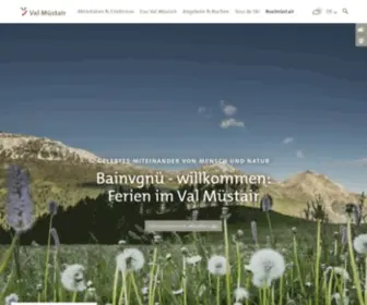 Val-Muestair.ch(Nature Park Biosfera Val Müstair) Screenshot