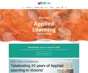 Vala.asn.au(Victorian Applied Learning Association) Screenshot