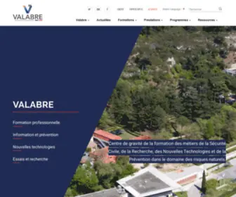 Valabre.net(Préservation et lutte face aux risques naturels et technologiques) Screenshot