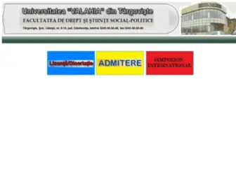Valahia-Drept.ro(Facultatea de Drept) Screenshot