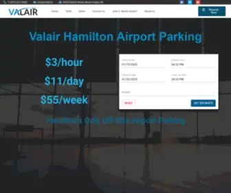 Valair.io(Valair Hamilton Airport Parking) Screenshot