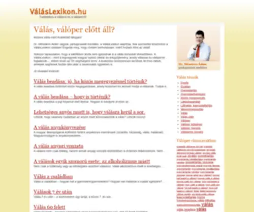 Valaslexikon.hu(Válóper) Screenshot