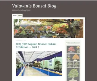 Valavanisbonsaiblog.com(My Bonsai World) Screenshot