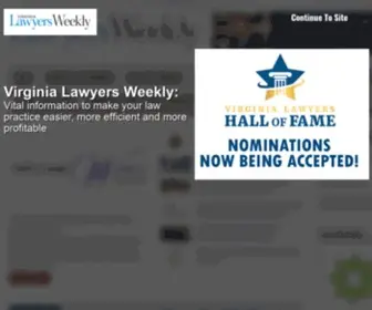 Valawyersweekly.com(Virginia Lawyers Weekly) Screenshot