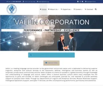 Valbin.org(Valbin Corporation) Screenshot