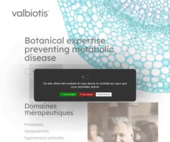 Valbiotis.com(Valbiotis) Screenshot