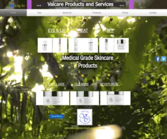 Valcareproducts-Services.com(Medical Grade Skincare Products) Screenshot