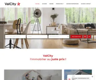 Valcity.ch(Agence immobilière en Valais) Screenshot