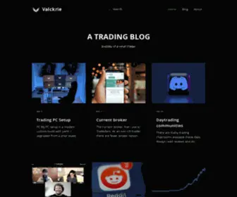 Valckrie.com(Trading Blog) Screenshot