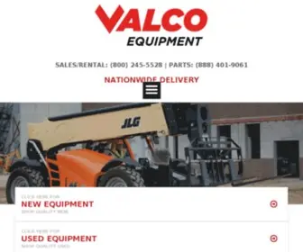 Valcoequipment.com(Notice To Customers) Screenshot