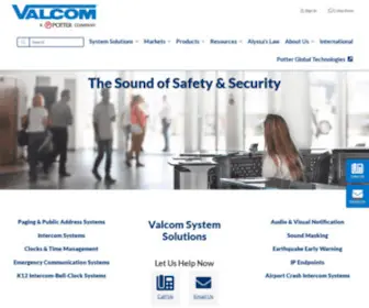Valcom.com(IP Communications and Notification Solutions) Screenshot