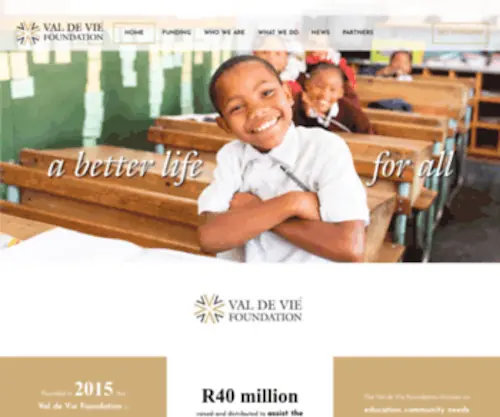Valdeviefoundation.co.za(Val de Vie Foundation) Screenshot
