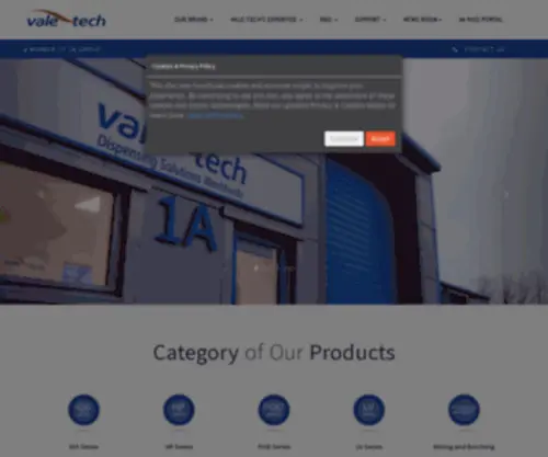 Vale-Tech.co.uk(Vale-Tech Ink Dispensing Systems) Screenshot