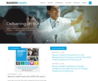 Valeant.com(Bausch Health) Screenshot