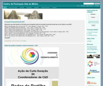 Valedominho.com(Centro de Formação Vale do Minho) Screenshot