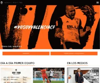 Valenciacf.es(Valencia Club de F) Screenshot