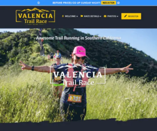 Valenciatrailrace.com(VALENCIA Trail Race) Screenshot