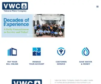 Valenciawater.com(Valencia Water Company) Screenshot