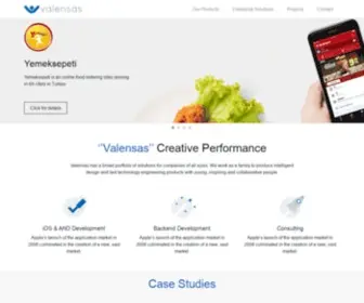 Valensas.com(Technology Services) Screenshot