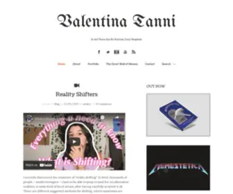 Valentinatanni.com(Valentina Tanni) Screenshot