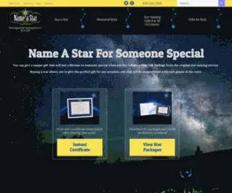 Valentinestar.com(Name a Star) Screenshot