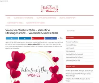 Valentinewishes.net(Valentine WishesValentine Messages) Screenshot