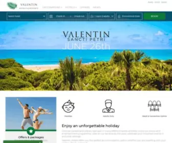 Valentinhotels.com(Valentin Hotels) Screenshot