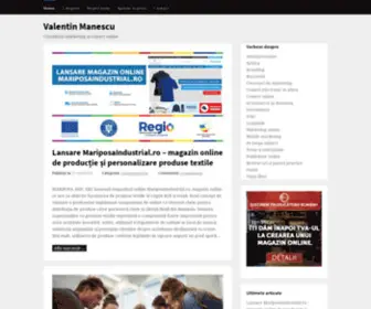 Valentinmanescu.ro(Consultant marketing si comert online) Screenshot