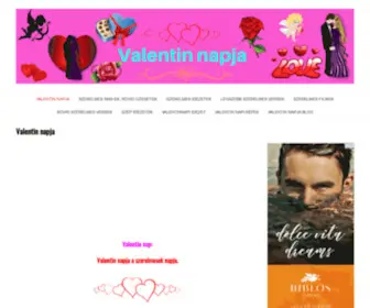 Valentinnapja.hu(Valentin napja) Screenshot