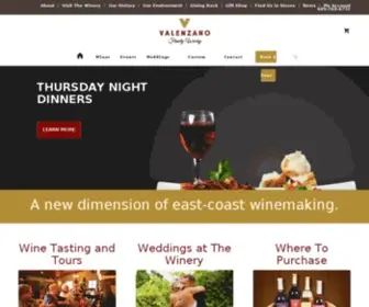 Valenzanowine.com(Valenzano Winery) Screenshot