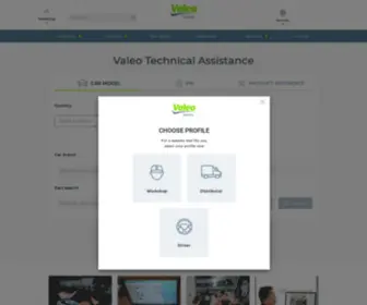 Valeo-Techassist.com(Automotive aftermarket) Screenshot