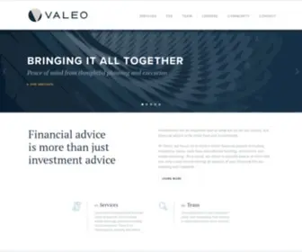 Valeofinancial.com(Comprehensive, Independent, Fee-only Advice and Planning) Screenshot