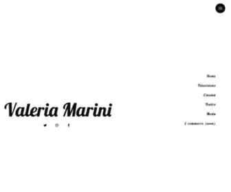 Valeriamarini.com(Valeria Marini) Screenshot