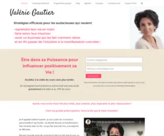 Valeriegautier.com(Coach pour entrepreneures et femmes actives qui veulent reprendre leur vie en main) Screenshot