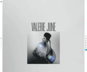 Valeriejune.com(Valerie June) Screenshot