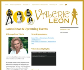 Valerieleon.com(Valerie Leon Signed Photos and Autographs) Screenshot