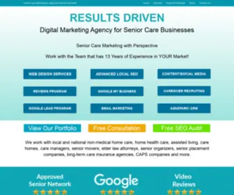 Valerievshow.com(Top Digital Home Care Marketing by Approved Senior Network) Screenshot