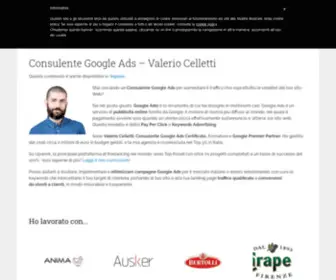 Valeriocelletti.com(Consulente Google Ads) Screenshot