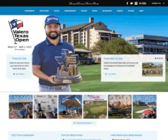 Valerotexasopen.com(Valero Texas Open 2012 and PGA Tour Events) Screenshot