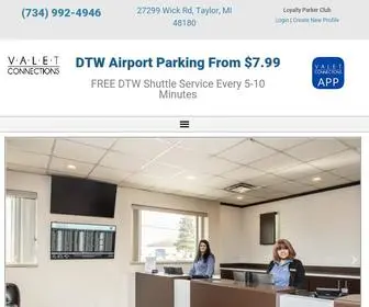 Valetconnections.com(Secure DTW Airport Parking) Screenshot